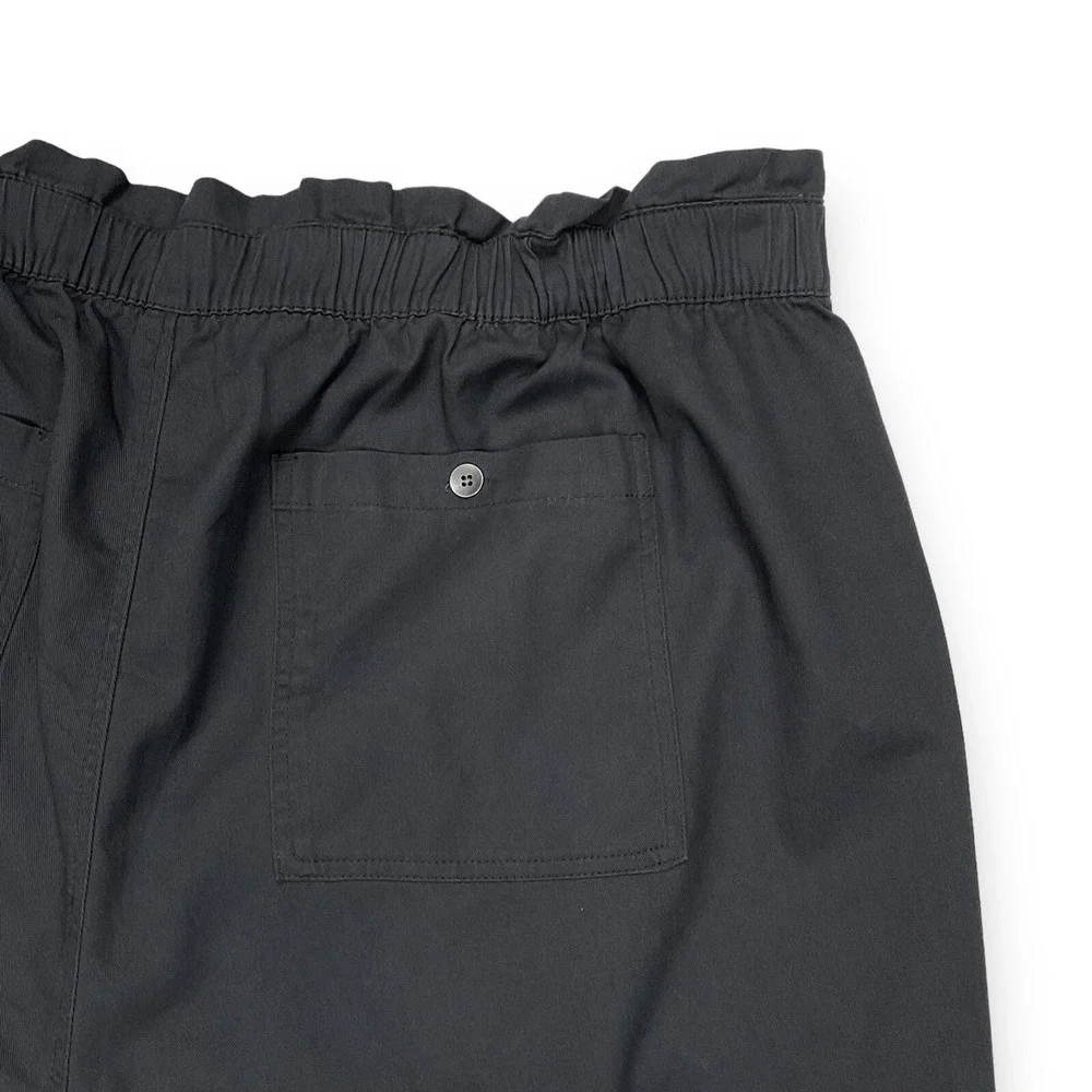 Old‎ Navy Shorts Womens Size 3X Charcoal Gray Chino Casual Elastic Waist NWT